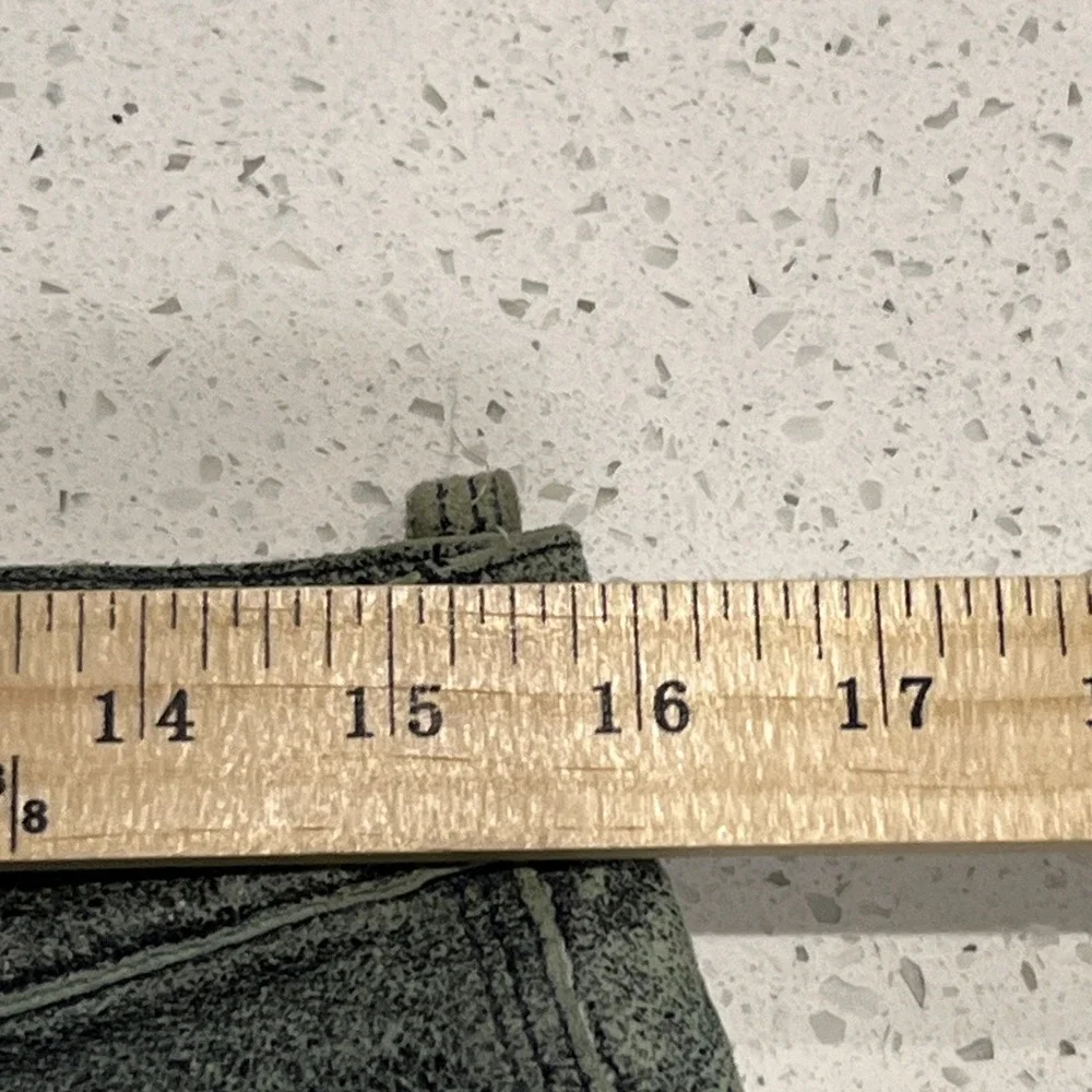 Men's Size 32/32‎ Air Jordan Green Leather Lined Jeans Michael MJ VTG Y2k